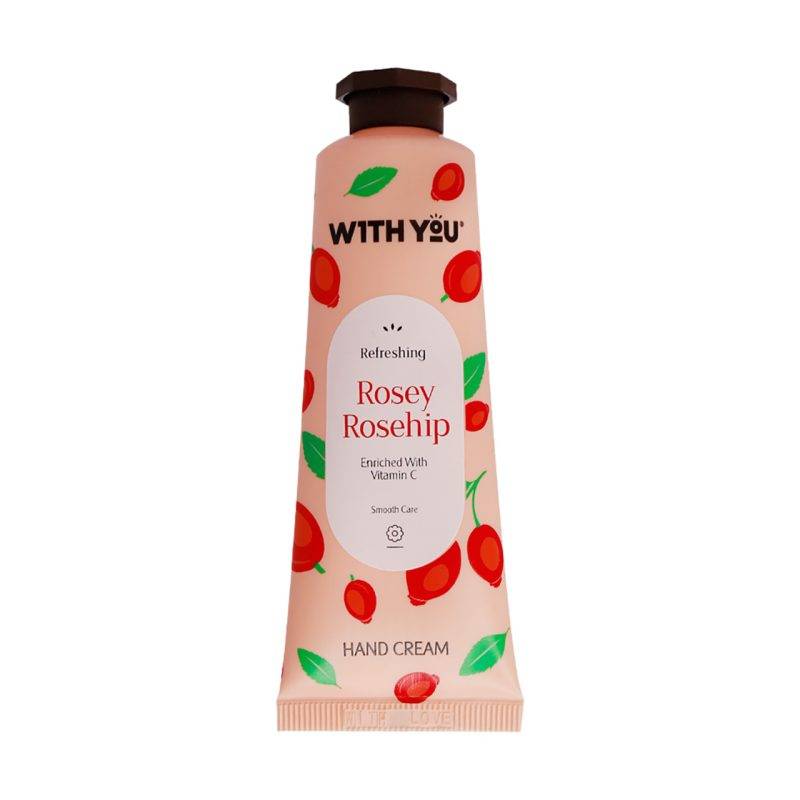 کرم دست ویتامین C و گل رز ویت یو 50 میل With You Rosey Rosehip And Vitamin C Hand Cream