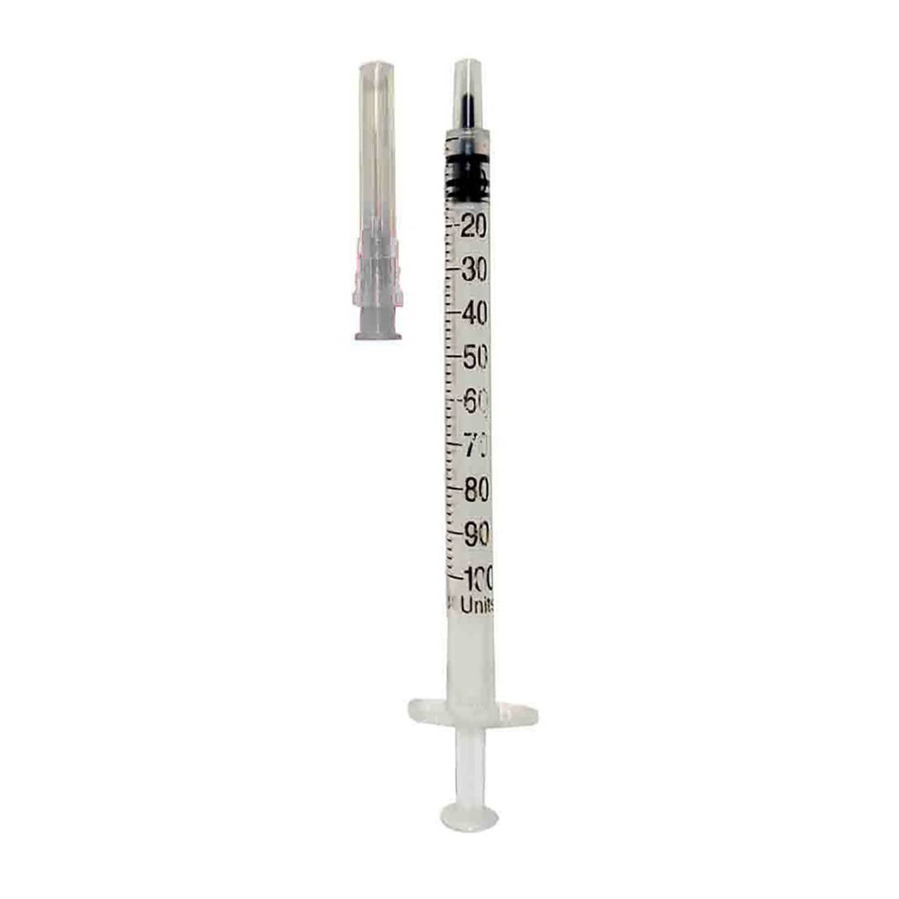 Insulin_Syringe_1ml_Slip27G سرنگ انسولین لوئراسلیپ حلما طب گیج 27 - کارتن 1800 عددی Insulin Syringe 1ml Slip27G